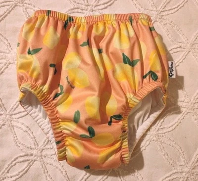 Pañal de natación Green Sprouts Eco Pull-up 3T naranja con limones amarillos 🍋 Nuevo con etiquetas Foto 1 de 4