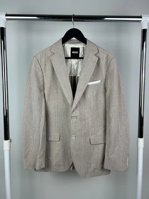 Mens BOSS Hugo Boss "H-Hutson-233" Slim fit Blazer Sand Size US 40R EU 50R - Image 1 of 4