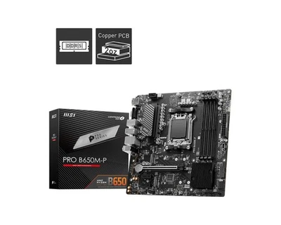PRO B650M-P ProSeries Motherboard (AMD Ryzen 9000/8000/7000 Series Processors... - Image 1 of 4