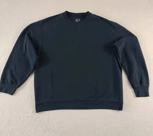 Vintage Fruit Of The Loom leeres Sweatshirt Herren groß schwarz verblasst Rundhalsausschnitt Grunge - Bild 1 von 10