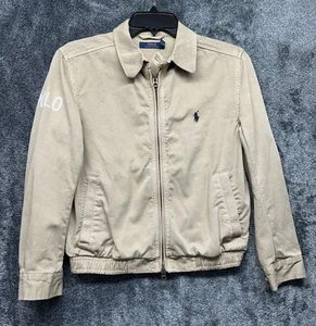 Polo Ralph Lauren Damen Gr. XS Beige Langarm Harrington Full Zip Jacke - Bild 1 von 7