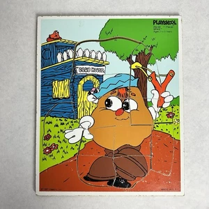 VTG Playskool 1985 Hasbro Spike Potato Head 252-04 Wooden Puzzle RARE - Picture 1 of 5