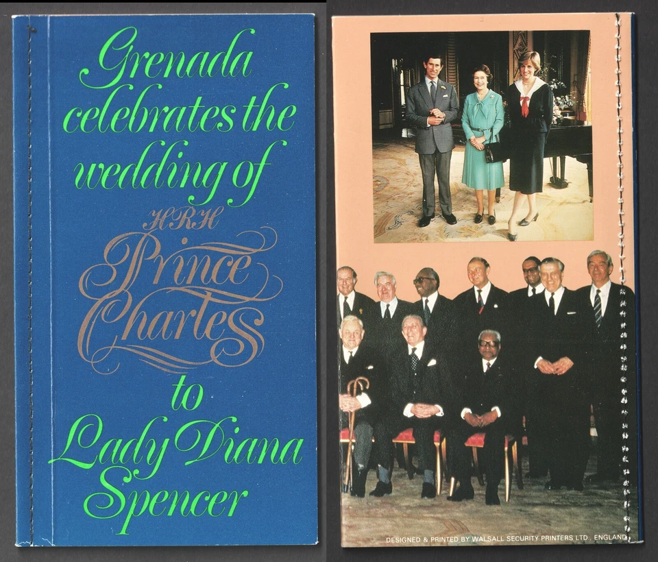 1981 Гренада буклет Королевская свадьба принца Чарльза и леди Дианы - Изображение 1 из 1