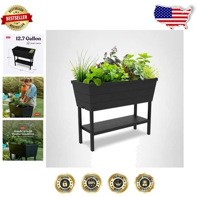 户外草本花园种植器 - Urban Bloomer,22.4 加仑容量,排水控制 — 第 1/4 张图片