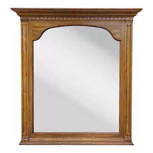 Vintage Pennsylvania House Traditional Solid Oak Wall Mirror - Picture 1 of 11