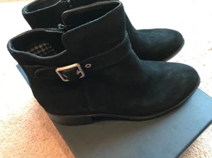 NIB Cole Haan Womens Indiana Short Waterproof SUEDE LEATHER ANKLE BLACK 7.5 Boot - Picture 1 of 8