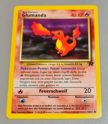 Glumanda # 50/82 Common Team Rocket 2000 Pokemon Deutsch Mint Vintage - Bild 1 von 3
