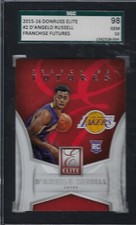 D'ANGELO RUSSELL ROOKIE 2015-16 DONRUSS ELITE GEM MT 10 (98) LAKERS