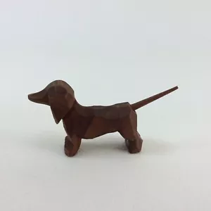Emil Helbig ? Erzgebirge alte Figur Hund Dackel stehend - Bild 1 von 3