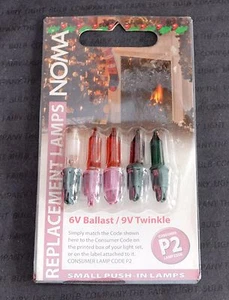 NOMA P2 MULTI COLOURED 0349M STATIC AND TWINKLING SPARE BULBS (1321)