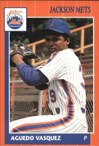 1990 Jackson Mets Grand Slam #19 Aguedo Vasquez