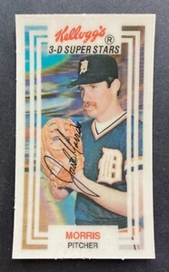 1983 Kellogg's 3-D Super Stars #35 Jack Morris (Tigers) HOF! NO CRACKS! - Picture 1 of 2