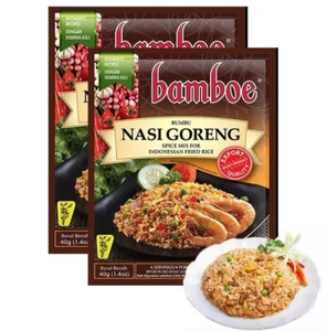 Bamboe Nasi Goreng Paste Indonesian Fried Rice Instant Spices 40g 2x - Picture 1 of 1