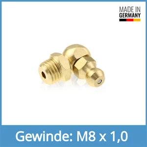 DIN 71412 C (H3) M8 x 1,0 Messing Kegelschmiernippel Schmiernippel - Picture 1 of 1