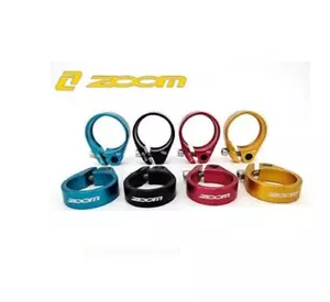 Zoom Bike Seat Clamp 31.8mm 34.9mm Lightweight Alloy MTB Road Seatpost - Picture 1 of 3
