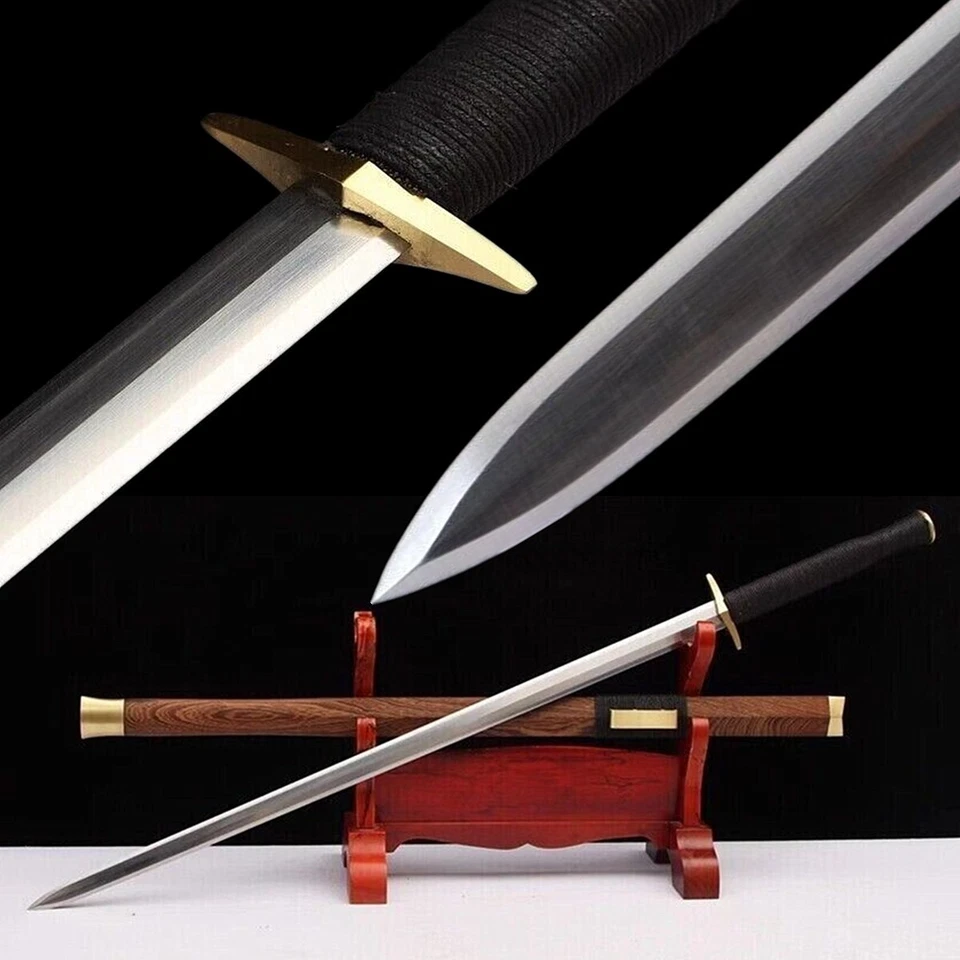 Cuchillo de guerra de espada chino KUNGFU afilado 1095 hoja de acero de alto carbono sable katana Foto 1 de 4