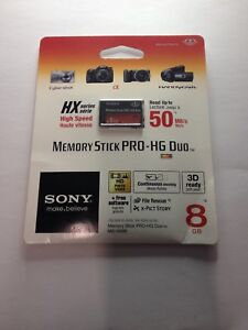 Sony MS-HX8B/T1 8GB Memory Stick PRO-HG Duo 