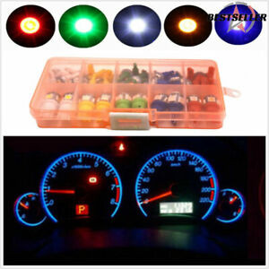 40 Pcs Mixed Color T5 T10 LED 5050SMD Car Dashboard Instrument Indicator Lights