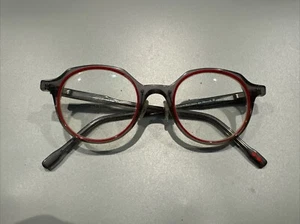 Pop France POP 30 C.16 45-21-140 Black/Red Full Rim Eyeglasses Frame E980 - Picture 1 of 5