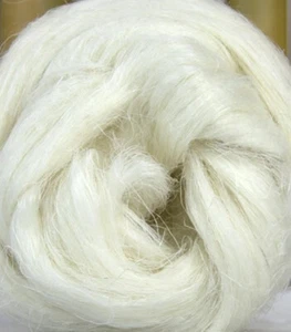 Viscose Silk Tops Plant Fibre Vegan Natural Not Dyed 20g Felt Spin Textile Craft - Picture 1 of 1