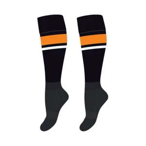 65344 WESTS TIGERS NRL TEAM ELITE SUPPORTER SOCKS ADULT MENS SIZE 7-11 - Picture 1 of 1