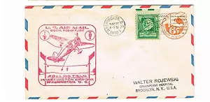 Ee.uu. Correo Aéreo Desde Washington D.c. Dependiendo New York Con Sst - Imagen 1 de 2