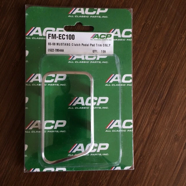 1965-66 Ford Mustang Clutch Pedal Pad Trim, New In package - Image 1 of 1