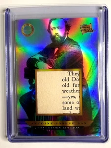 2025 Pieces Of The Past Inventors Edition #520 Antoine-Joseph Sax Auth Relic!!! - Picture 1 of 2
