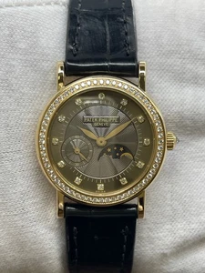 Patek Philippe Calatrava 18K Yellow Gold 29mm 4858J Bronze Diamond Dial Manual w - Picture 1 of 11