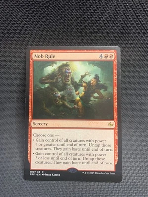 Mob Rule Fate Reforged Regular Magic The Gathering TCG 109/185 LP - Image 1 of 2