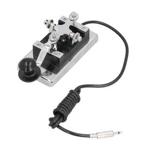Morse Code CW Telegraf Ręczny ciężki klucz Krótkofalowa komunikacja radiowa Nauczanie - Zdjęcie 1 z 22