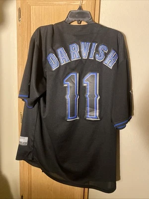 Majestic Blue Texas Rangers #11 Yu Darvish Baseball Jersey Size 52 - Image 1 of 4