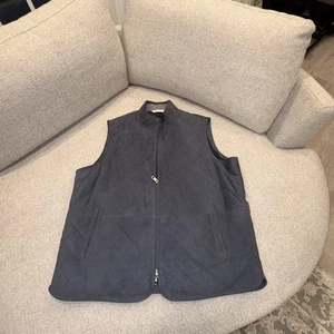 Giacca giubbotto uomo Peter Millar Crown Galxy trapuntato scamosciato MF24Z07 taglia XL $895 - Foto 1 di 17