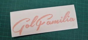 Pegatina de coche 'GolFamilia' inscripción en pareja aprox. 15 Cm de ancho, VW GOLF - Imagen 1 de 6