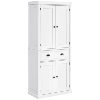 72 armário de armazenamento para despensa de cozinha, armário independente tradicional com 4 - Imagem 1 de 4