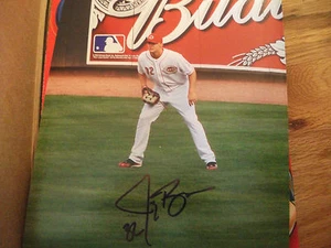 JAY BRUCE CINCINNATI REDS OUTFIELD STANCE AUTOGRAPHED 8 X 10 PHOTO - Picture 1 of 1