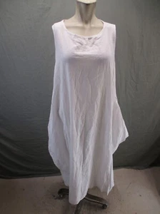 ANSELF Size XL Womens White Round Neck Sleeveless Breathable Maxi Dress 391 - Picture 1 of 10