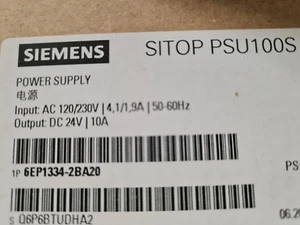 Alimentation Siemens 6EP1334-2BA20 SITOP PSU100S 24V DC 10A - Picture 1 of 1