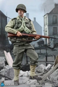 DID 1/6 Escala 12" Segunda Guerra Mundial EE. UU. 2º Batallón Guardabosques Privado Mellish A80155 - Imagen 1 de 6