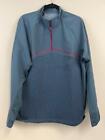 ADIDAS GOLF Mens GO TO 1/4 Zip Pullover Sweater Legacy Blue Sz M NWT