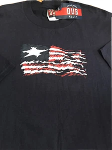 Fourth of July Size XL Navy American Flag Cotton Short Sleeve Tee Shirt New - Picture 1 of 5