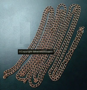 6' Antik kupferbeschichtet Bulk Twist Kabel Link 5x4x3mm Halskette Extender ch128 - Bild 1 von 3