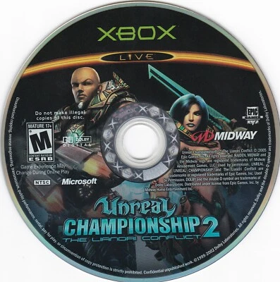 Unreal Championship 2: The Liandri Conflict (Microsoft Xbox, 2005) **DISC ONLY** - Image 1 of 2