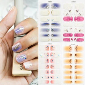Adesivi Nail Wraps Full Size 3D Decalcomanie Smalto Punta Manicure Arte Autoadesivo Decorazione - Foto 1 di 28