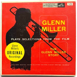 GLEN MILLER "THE GLEN MILLER STORY" TWO 7" RCA RECORDS 1954 VINYL 2 EP 45rpm SET - Imagen 1 de 2