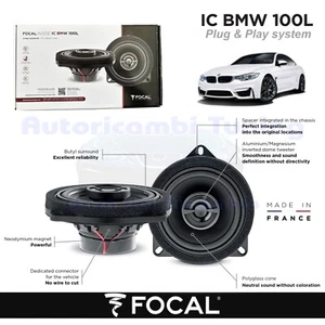 Casse Altoparlanti Coassiali post FOCAL plug e play IC BMW 100L BMW serie 4 F32 - Foto 1 di 8