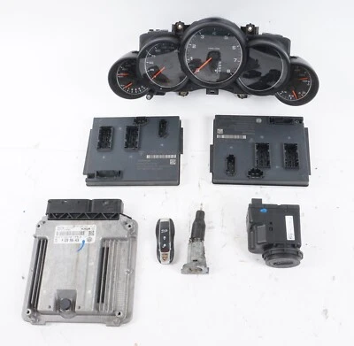 2011-2018 PORSCHE CAYENNE 3,6 L JUEGO DE ENCENDIDO MÓDULO DE BLOQUEO DE LLAVE CALIBRE OEM Foto 1 de 4