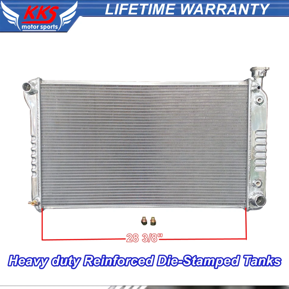 RADIADOR PULIDO KKS 3 FILAS PARA 88-95 CHEVY GMC C/K 1500 2500 3500 5.0 5.7 V8 28" Foto 1 de 4