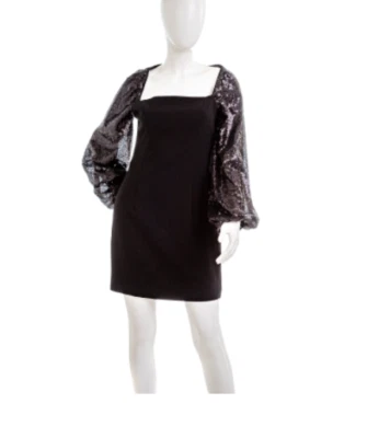 BLACK HALO TIANA Black MINI DRESS Size 2 New with Tags - Image 1 of 3