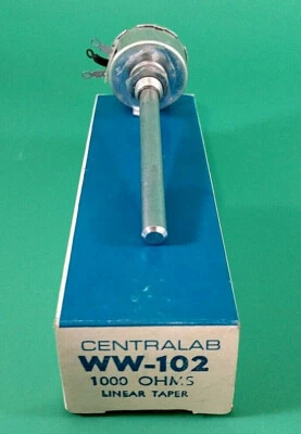 CENTRALAB WW-102 1000OHM 5W LINEAR TAPER POTENTIOMETER   - Image 1 of 4